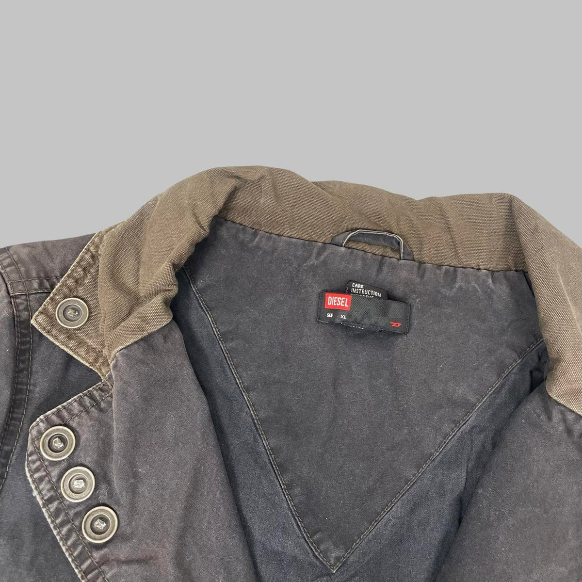 Diesel washed black utility jacket. — photo 3