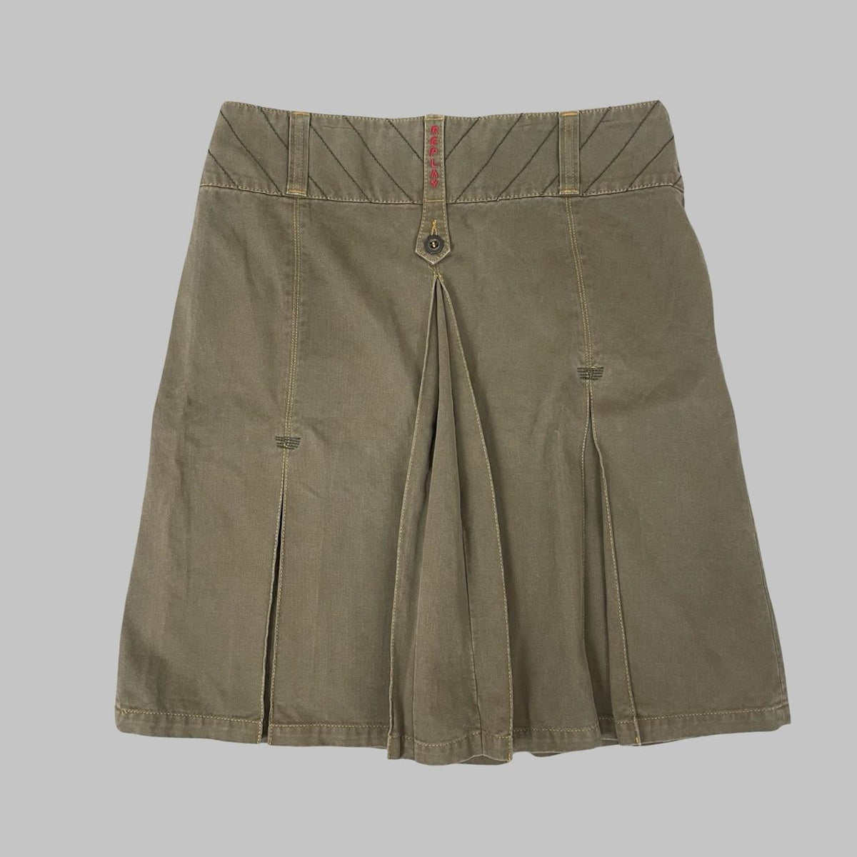 Vintage Replay khaki cargo skirt. — photo 3