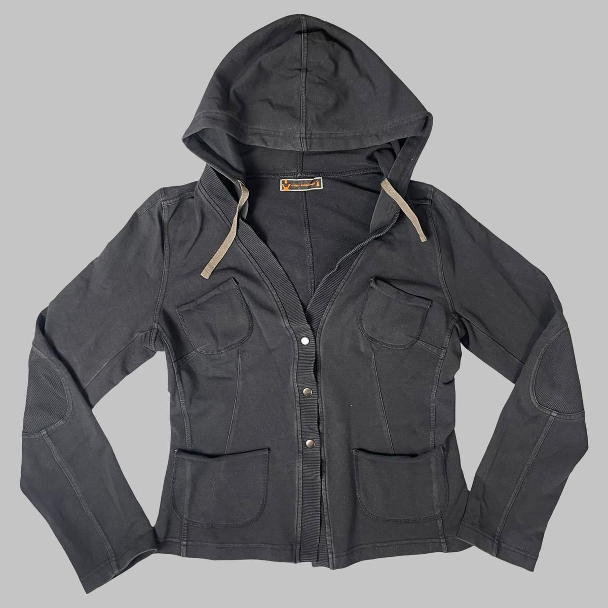 Cop Copine dark grey cotton hooded blazer. — photo 1