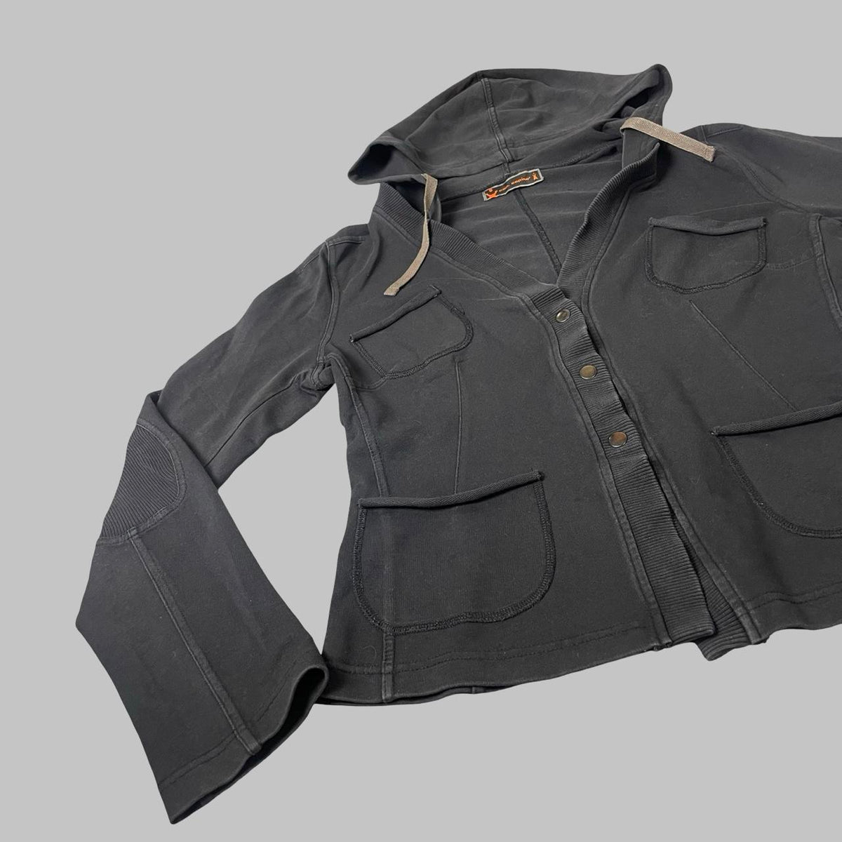 Cop Copine dark grey cotton hooded blazer. — photo 2