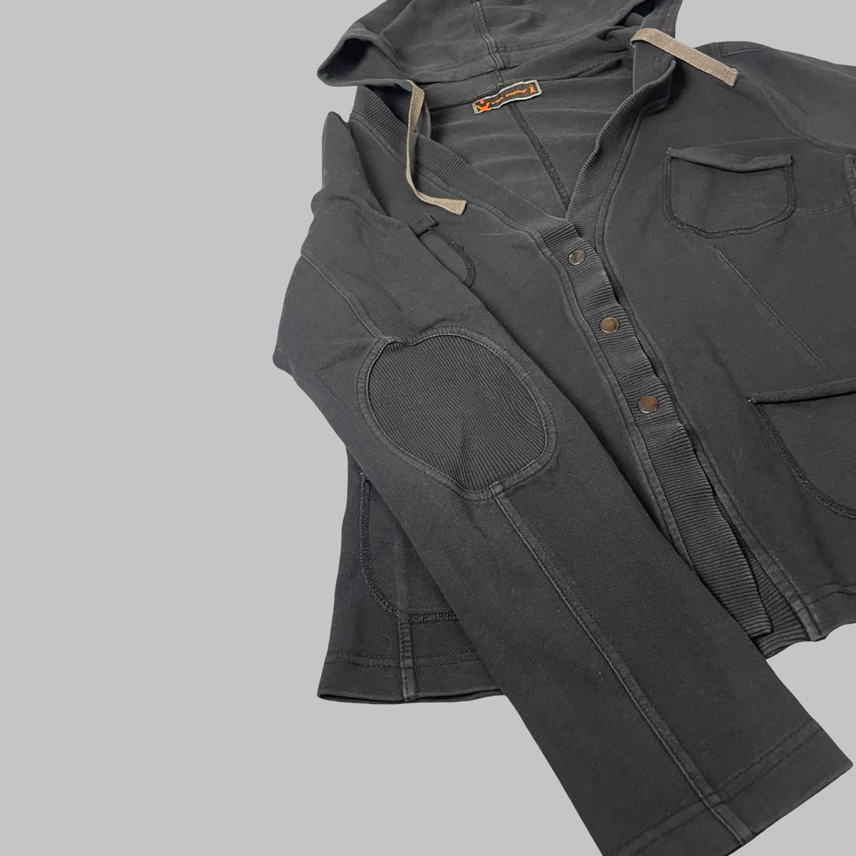 Cop Copine dark grey cotton hooded blazer. — photo 3