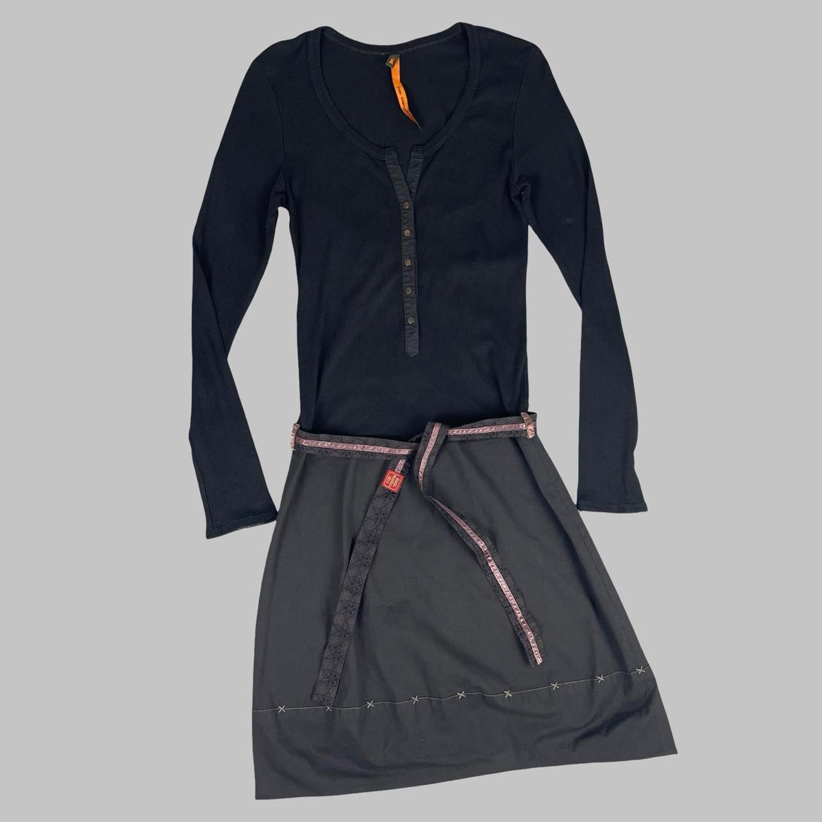 Cop Copine dark grey long-sleeve dress. — photo 1
