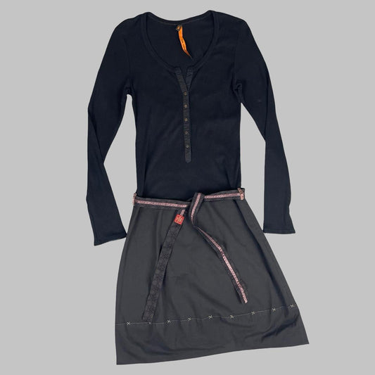 Cop Copine dark grey long-sleeve dress. — photo 1