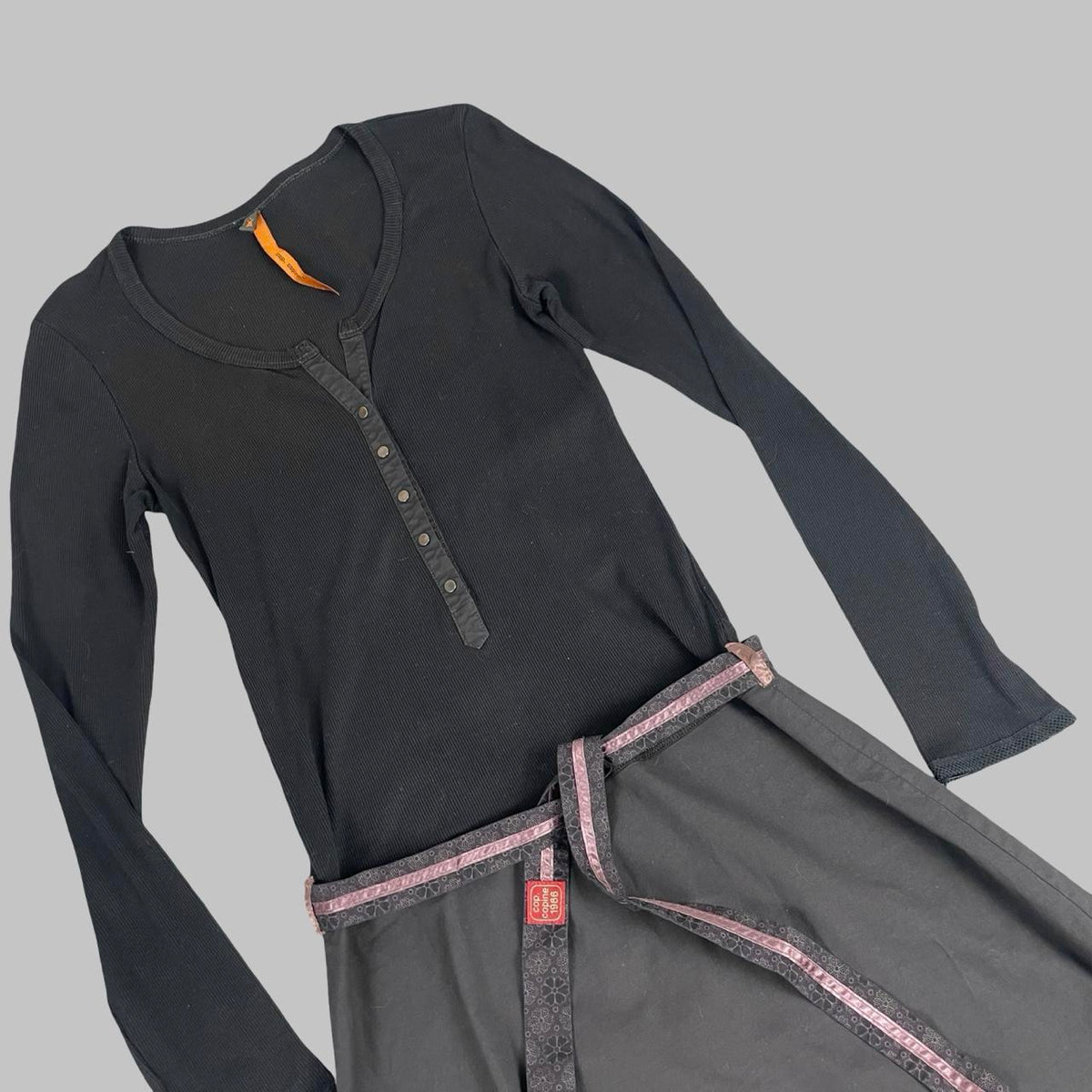 Cop Copine dark grey long-sleeve dress. — photo 2