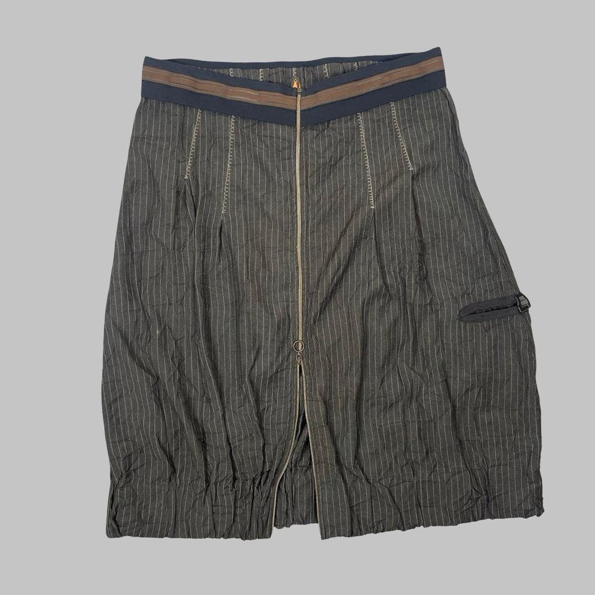 Cop Copine brown taupe utility midi skirt. — photo 1