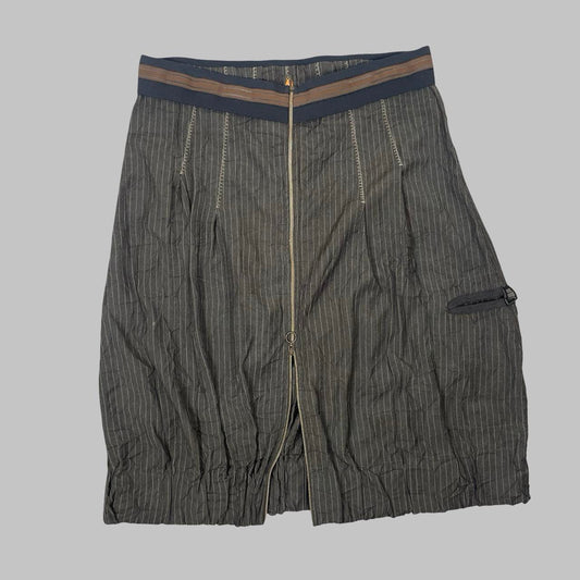Cop Copine brown taupe utility midi skirt. — photo 1