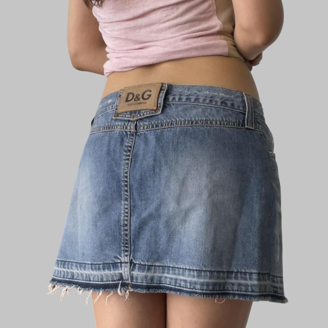 Dolce & Gabbana denim mini skirt