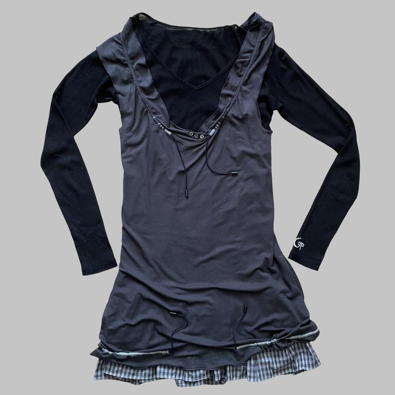 Cop copine black and grey two-piece dress.