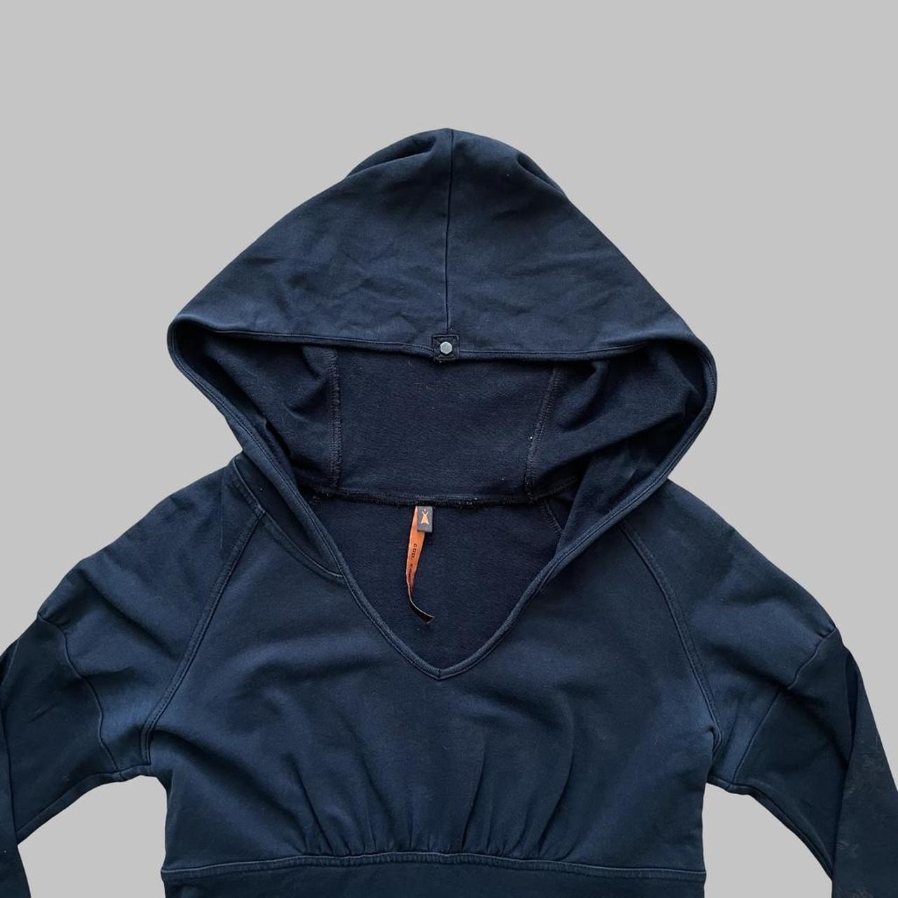 Cop Copine hooded long navy blue dress.