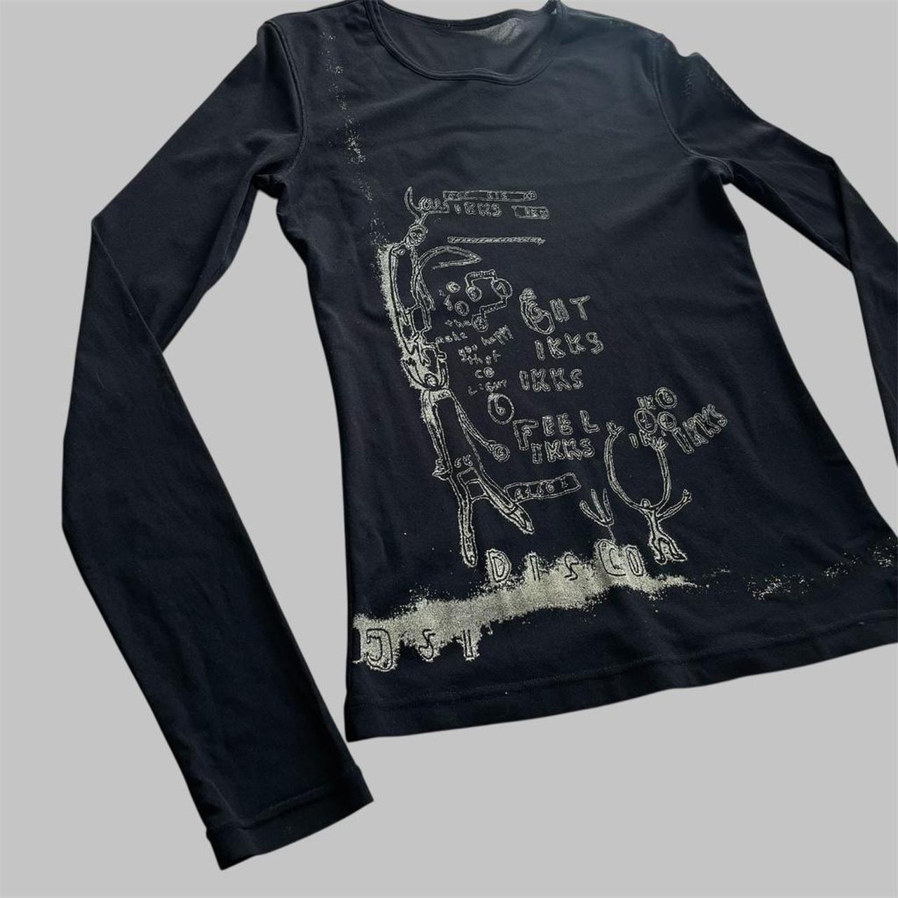 Black IKKS mesh top.