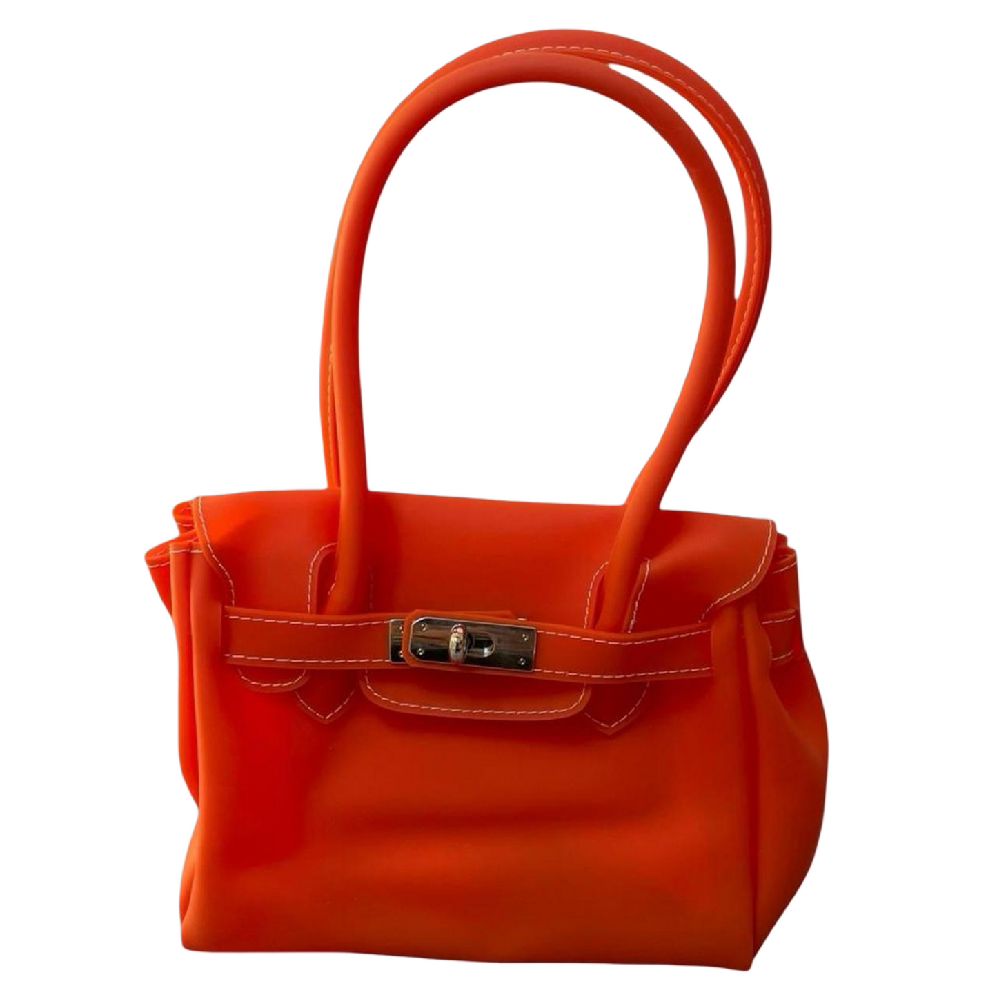 Italian orange pvc jelly firkin bag.