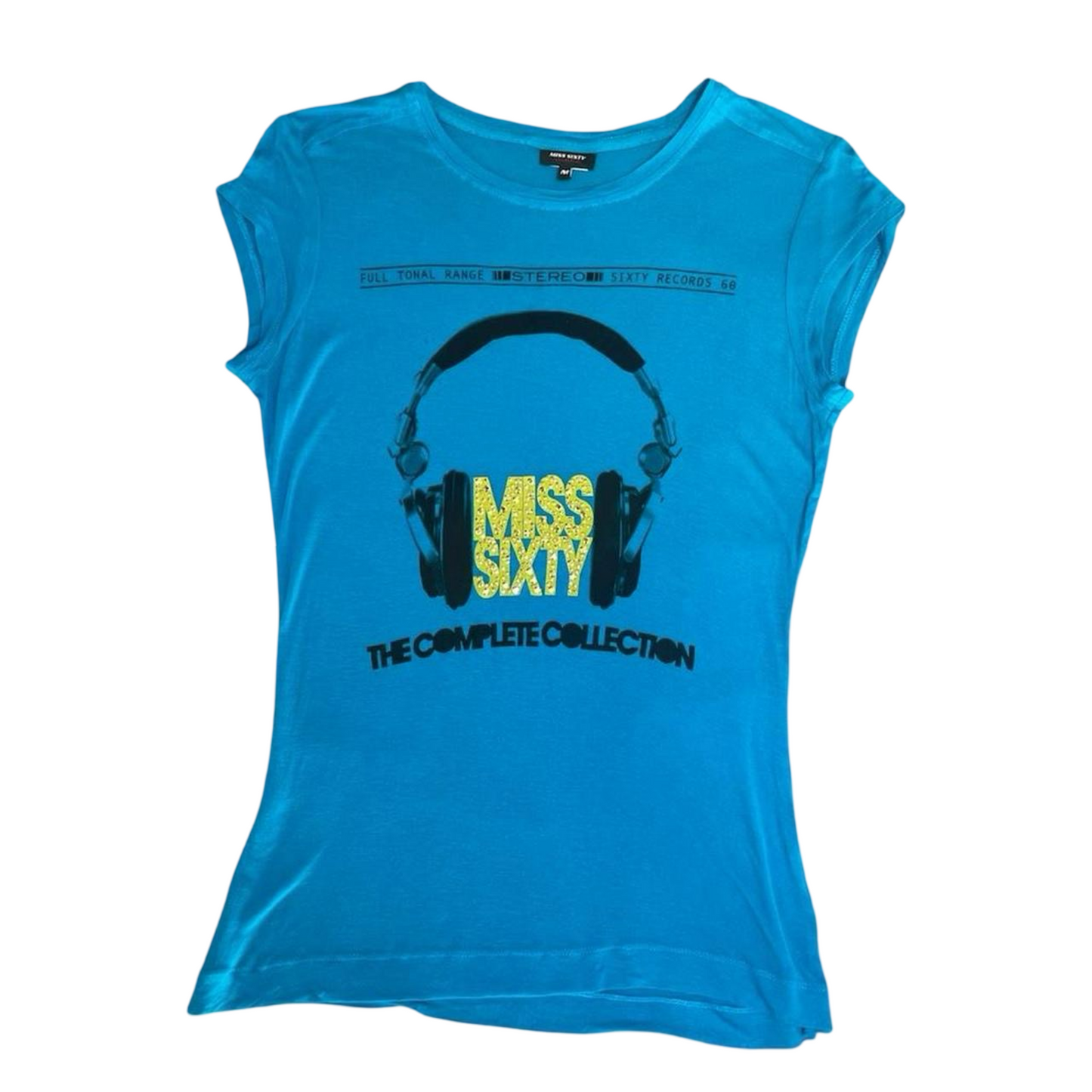 Miss Sixty blue graphic t-shirt.