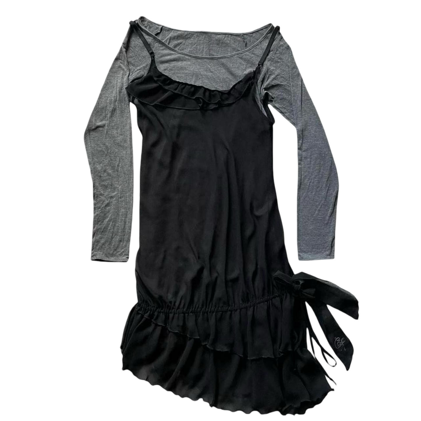 Cop copine layered 2-piece dress.