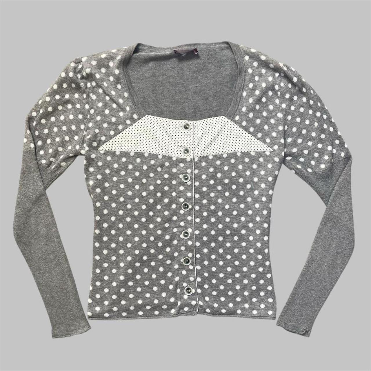 SOLD - French polka dot cardigan.