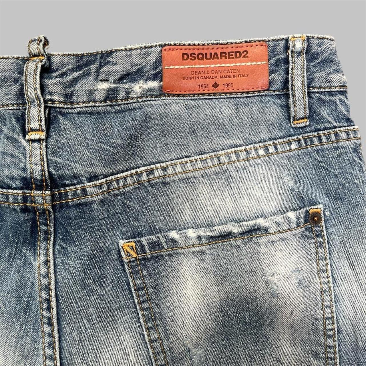 Dsquared2 distressed patchwork jeans.