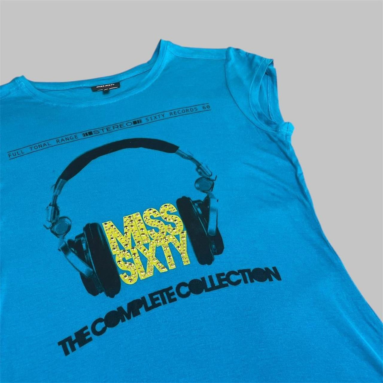 Miss Sixty blue graphic t-shirt.