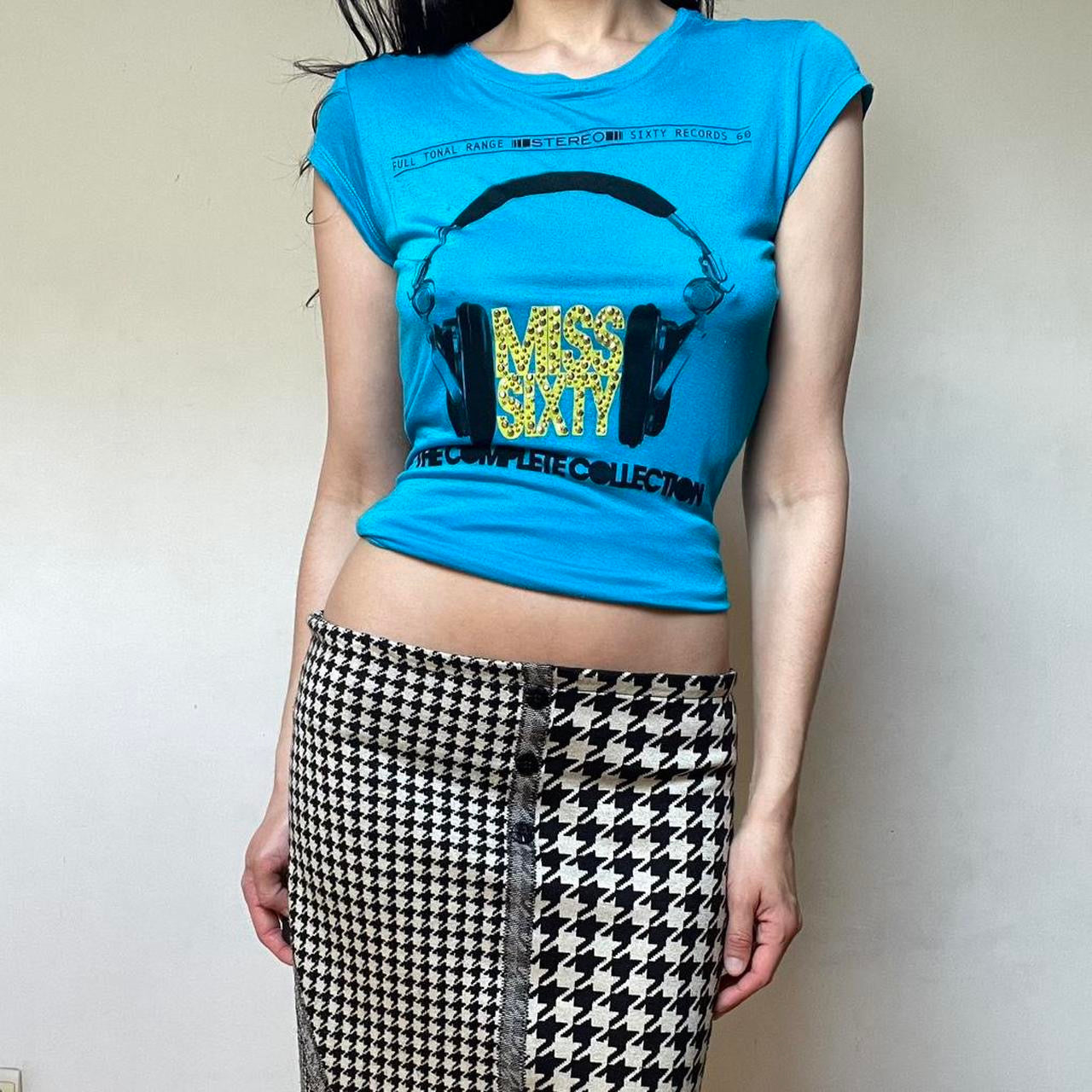 Miss Sixty blue graphic t-shirt.