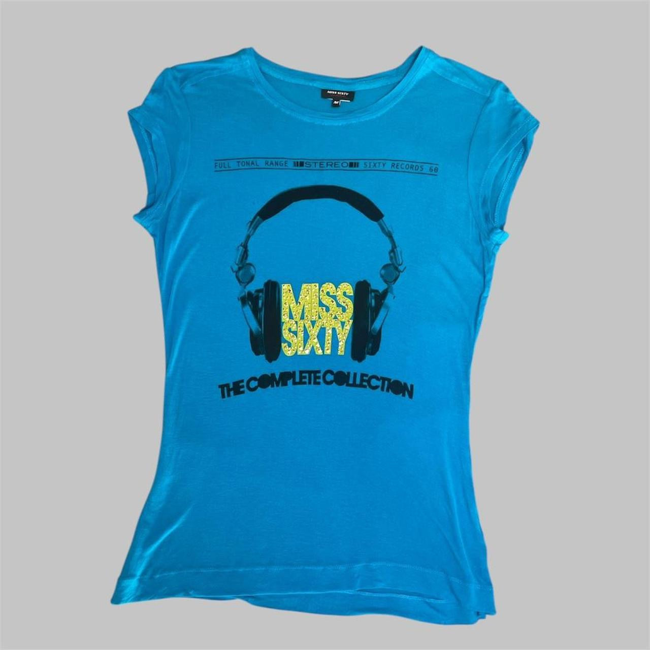 Miss Sixty blue graphic t-shirt.
