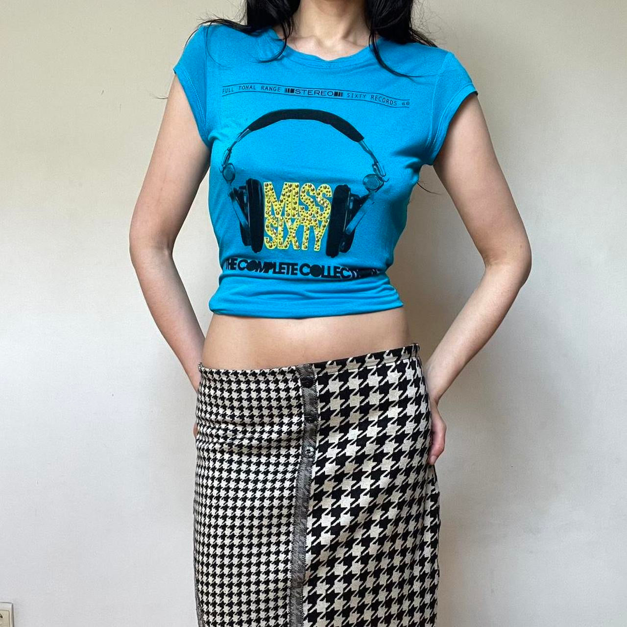 Miss Sixty blue graphic t-shirt.