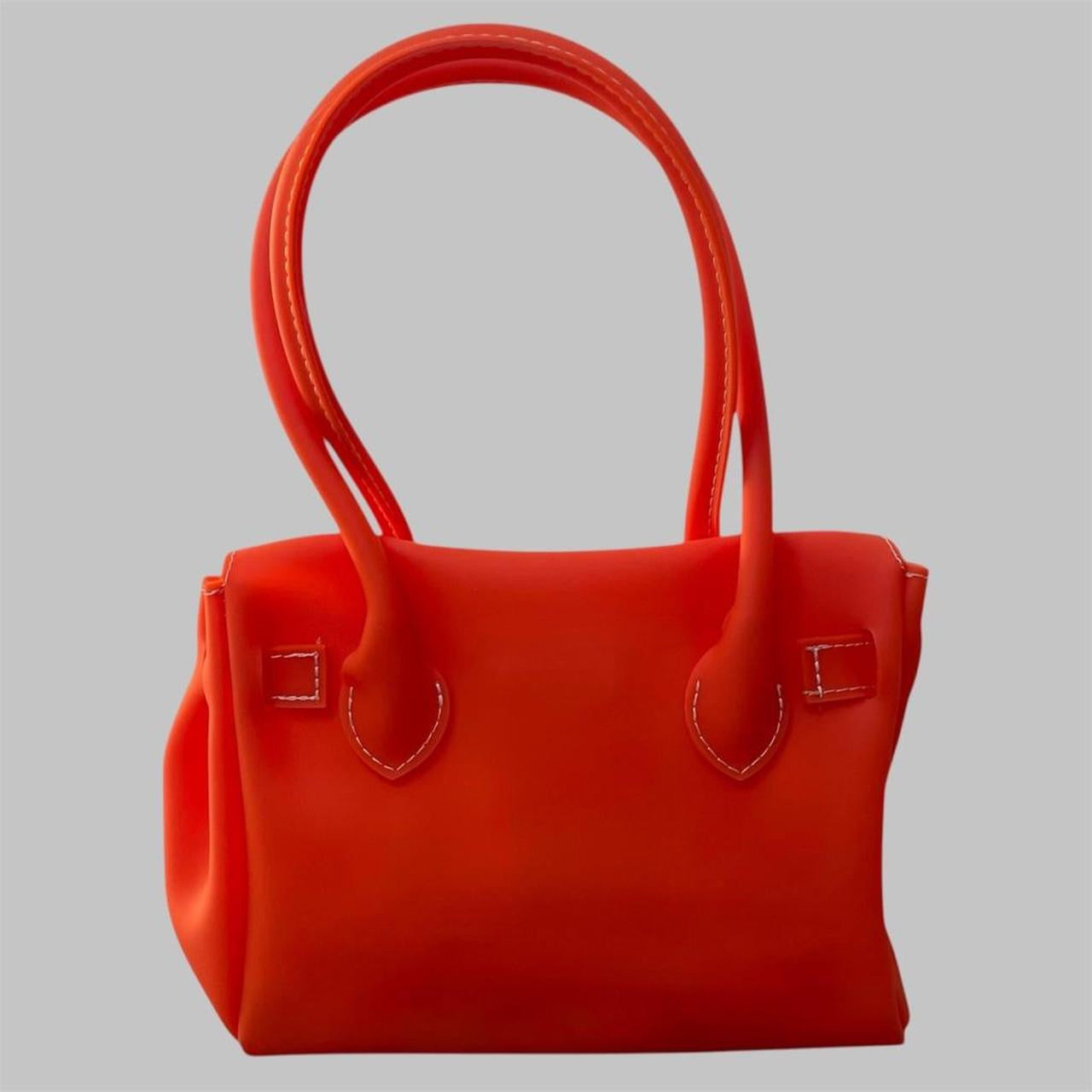 Italian orange pvc jelly firkin bag.