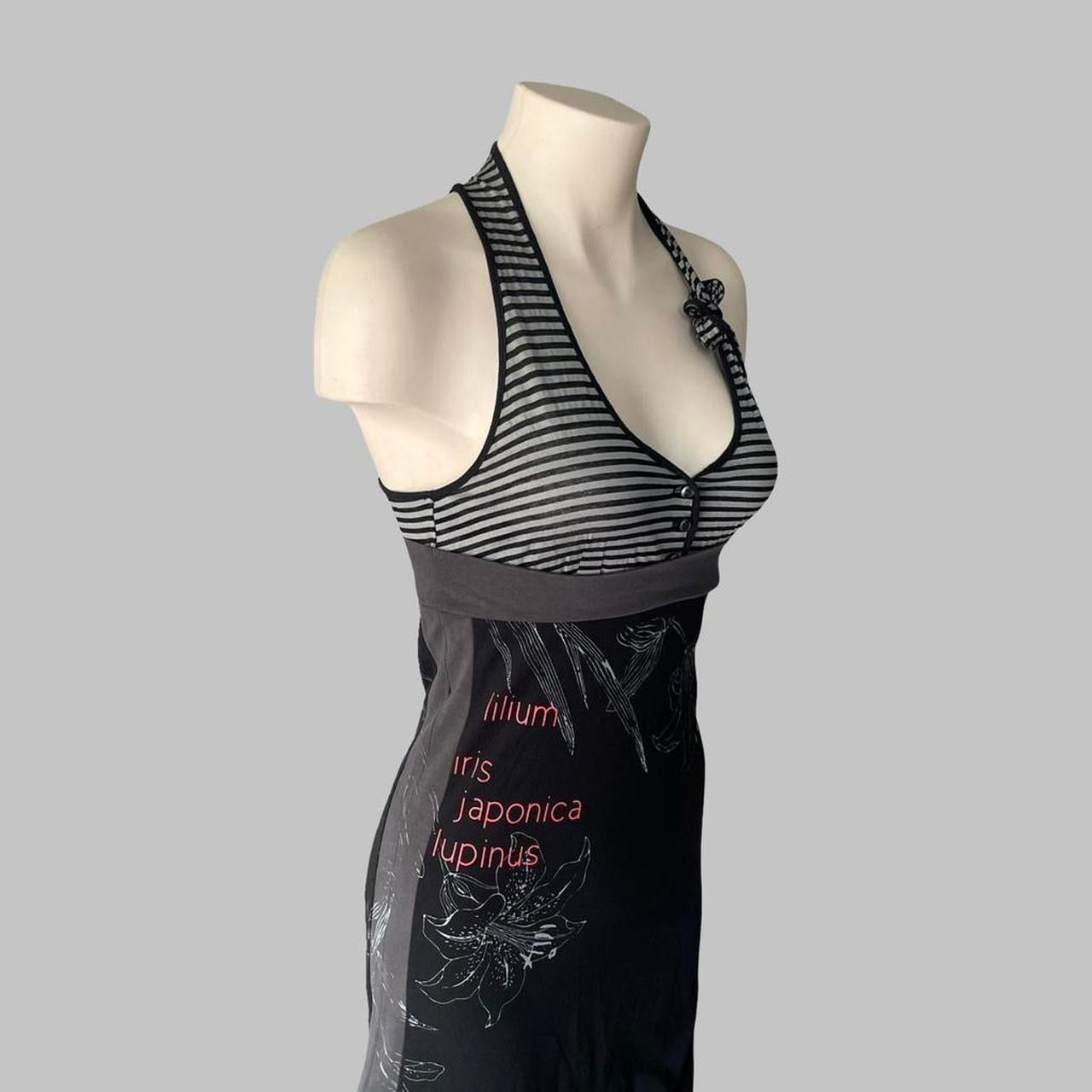 Cop copine striped halter dress.