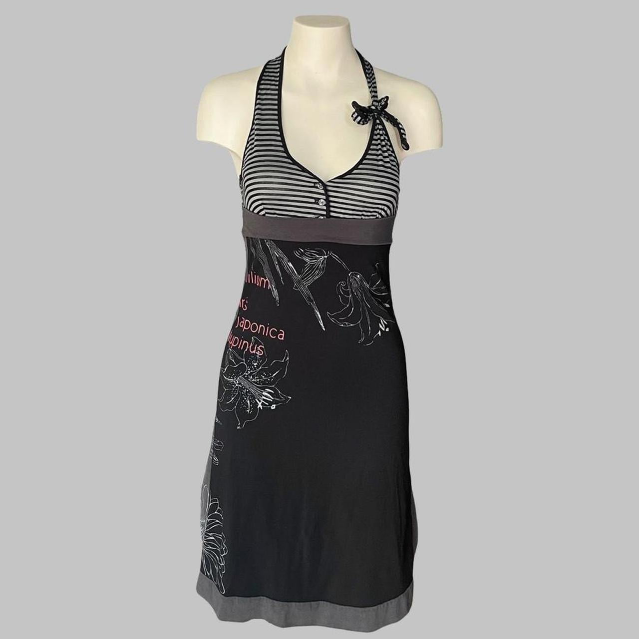Cop copine striped halter dress.