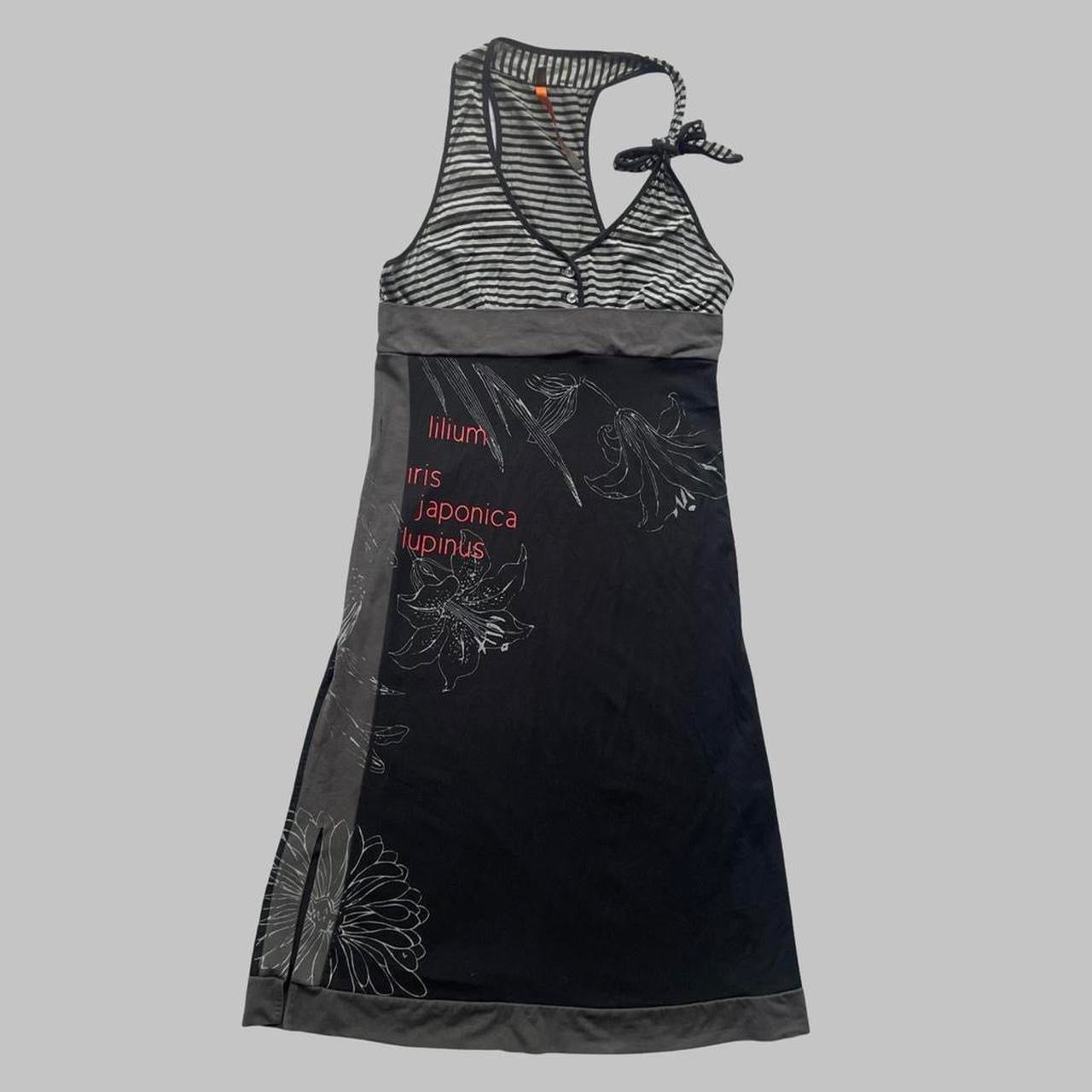 Cop copine striped halter dress.