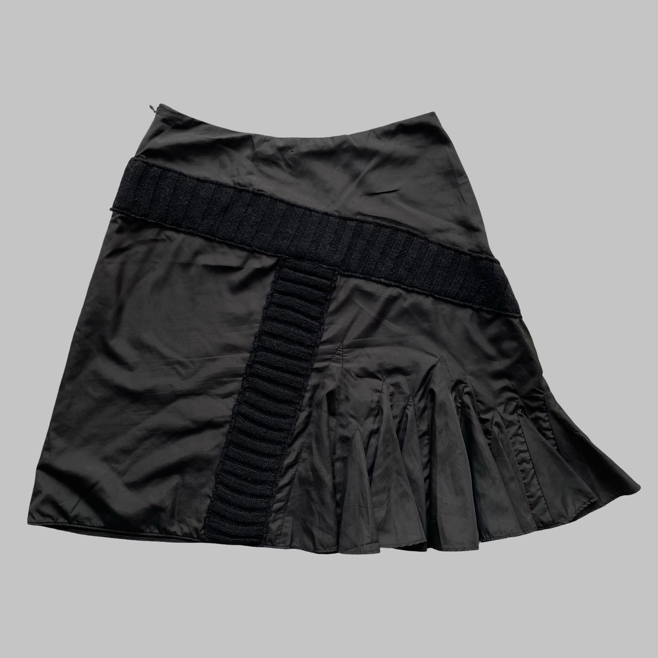 Italian multi-fabric skirt.