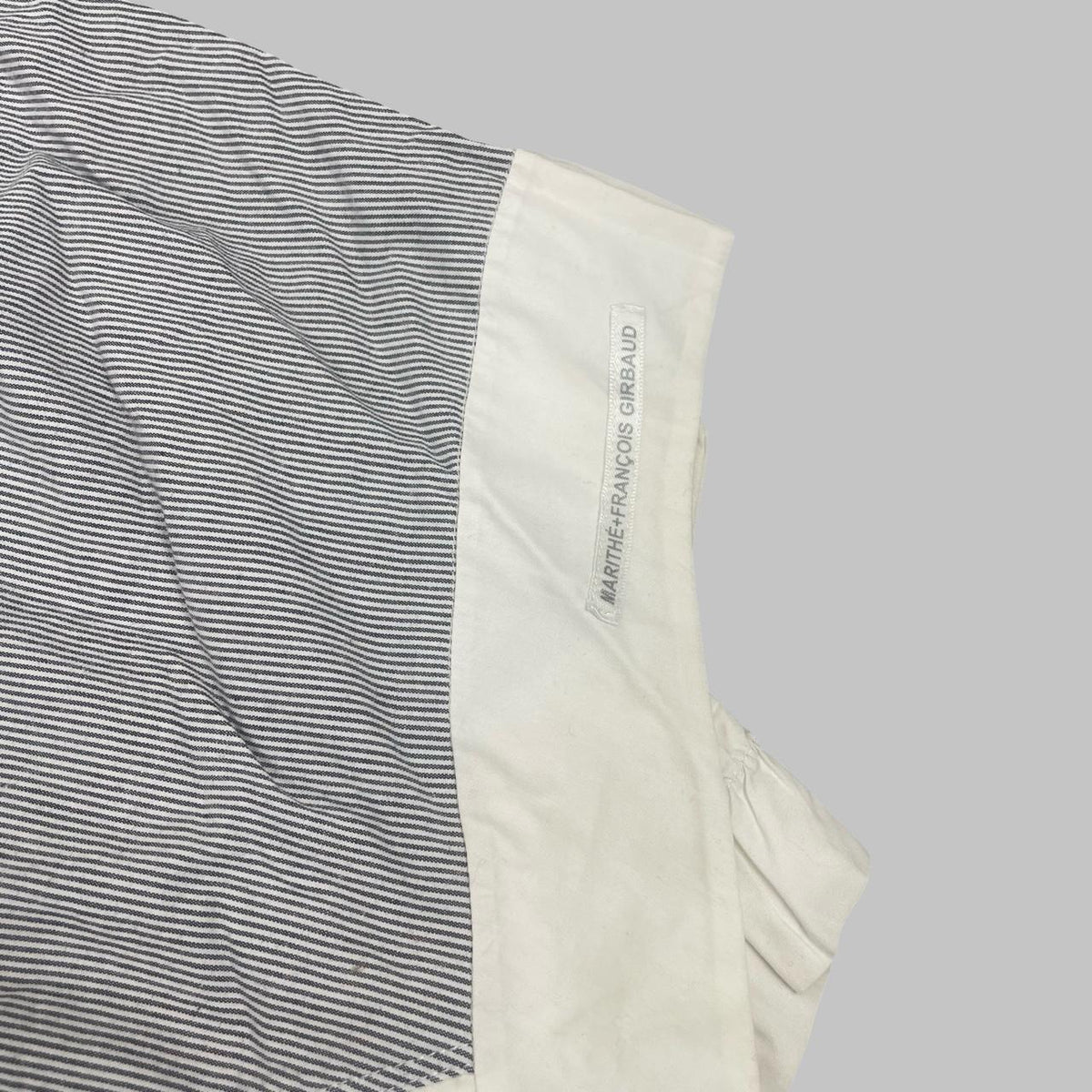 Marithé + François Girbaud striped ruffle skirt.