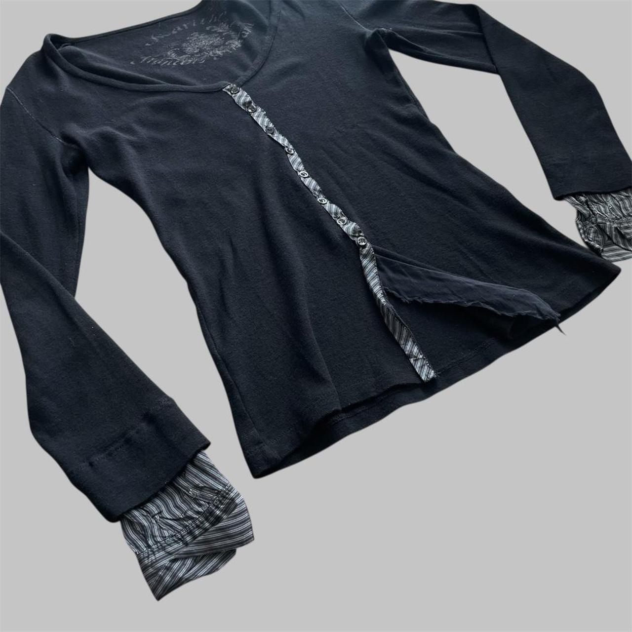 Marithé + François Girbaud long sleeve button-up top.