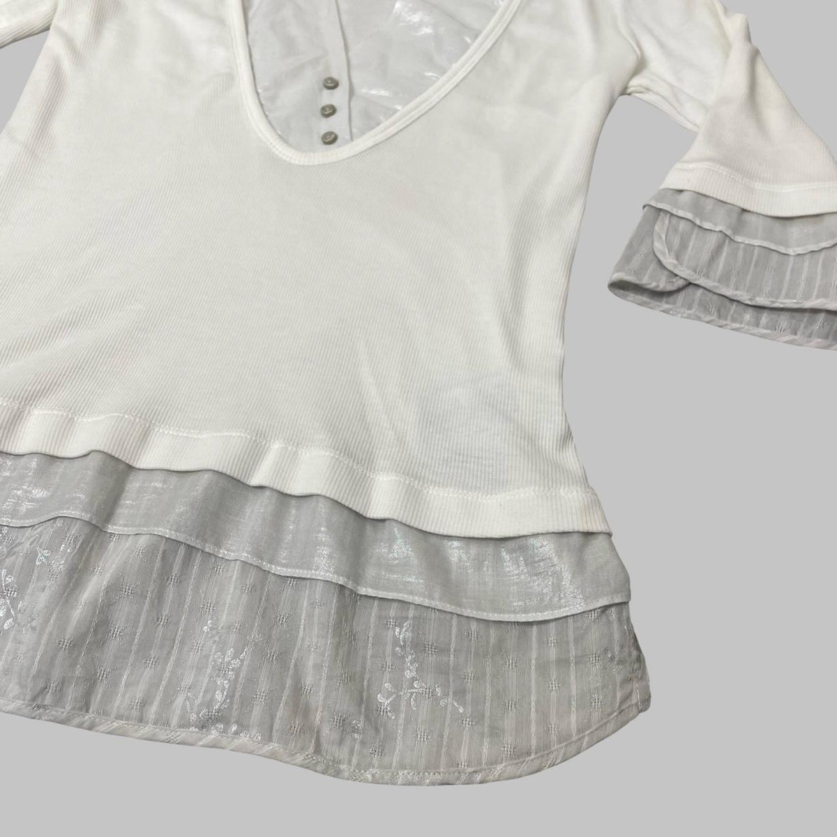 Cop Copine white milkmaid top.