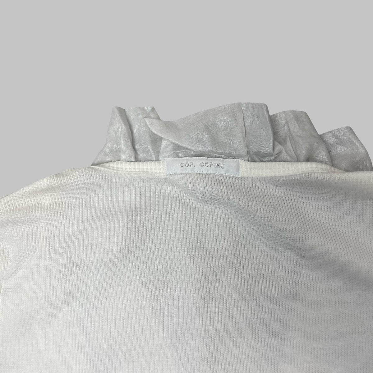 Cop Copine white milkmaid top.