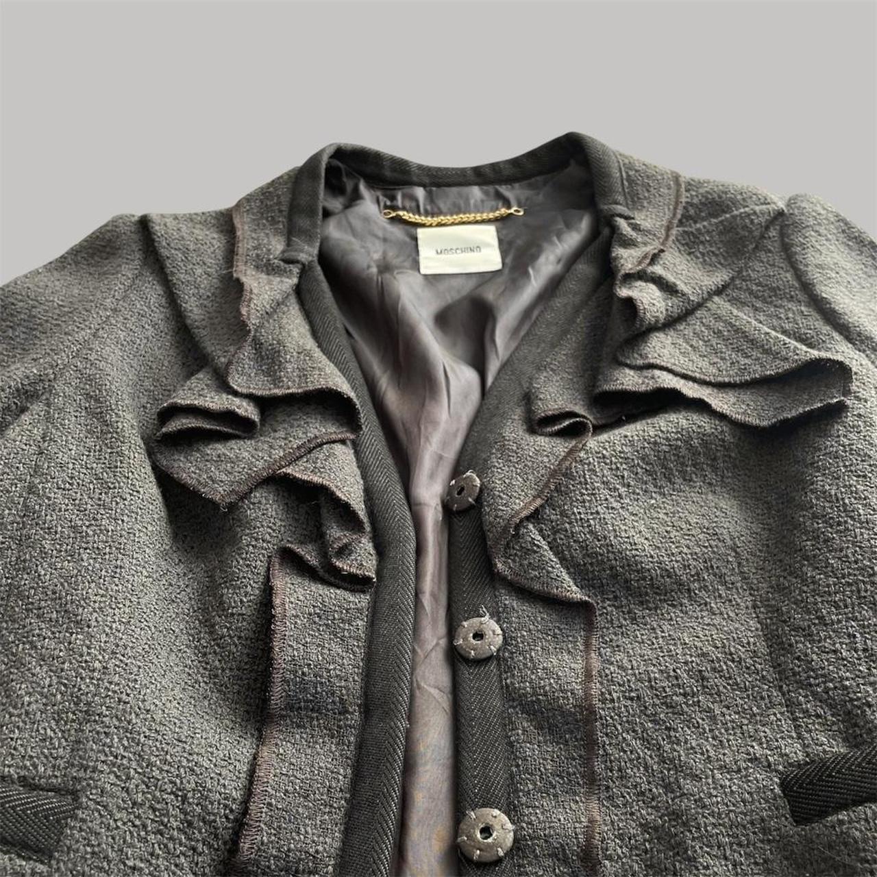 Brown / khaki Moschino wool jacket.