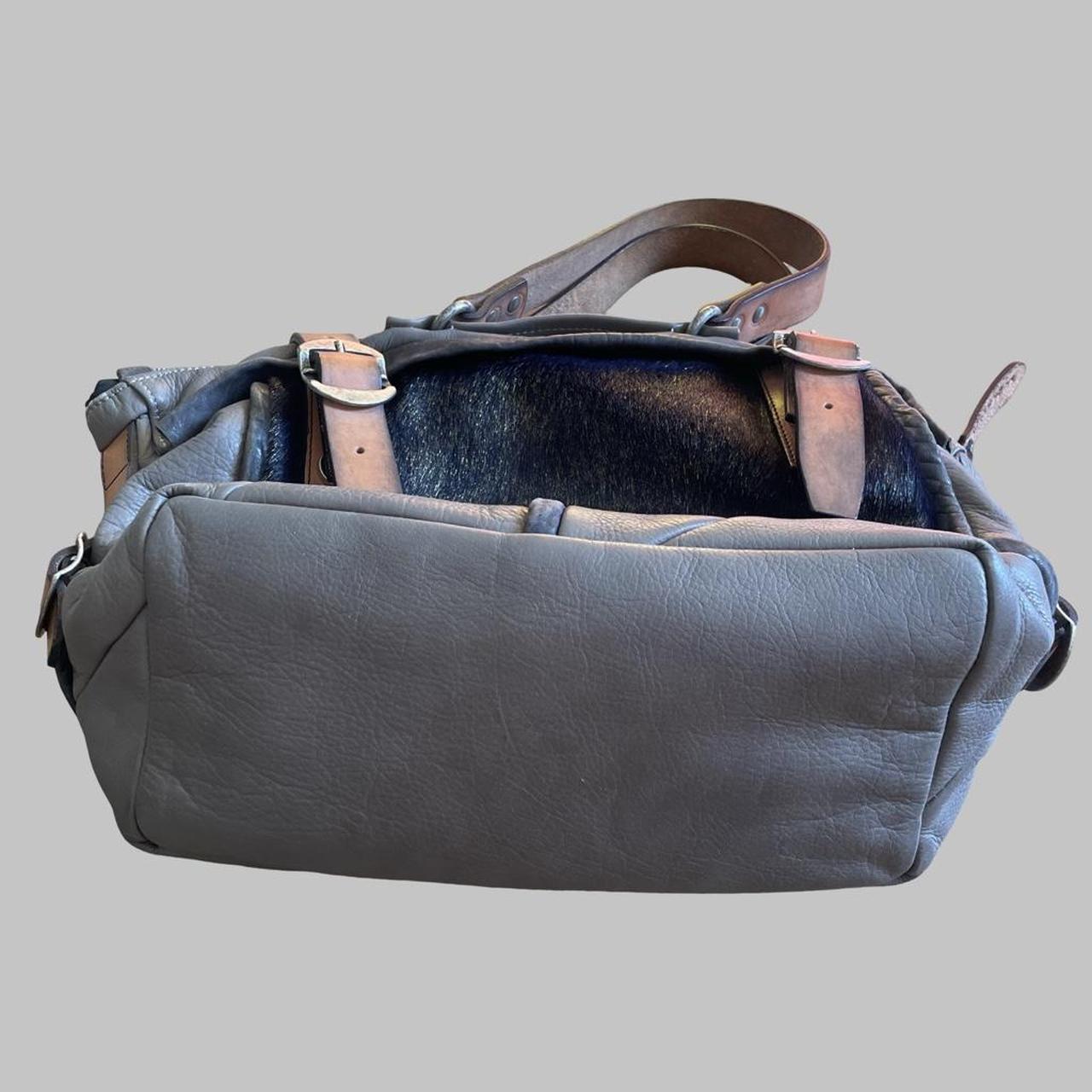 Italian leather & fur handbag.