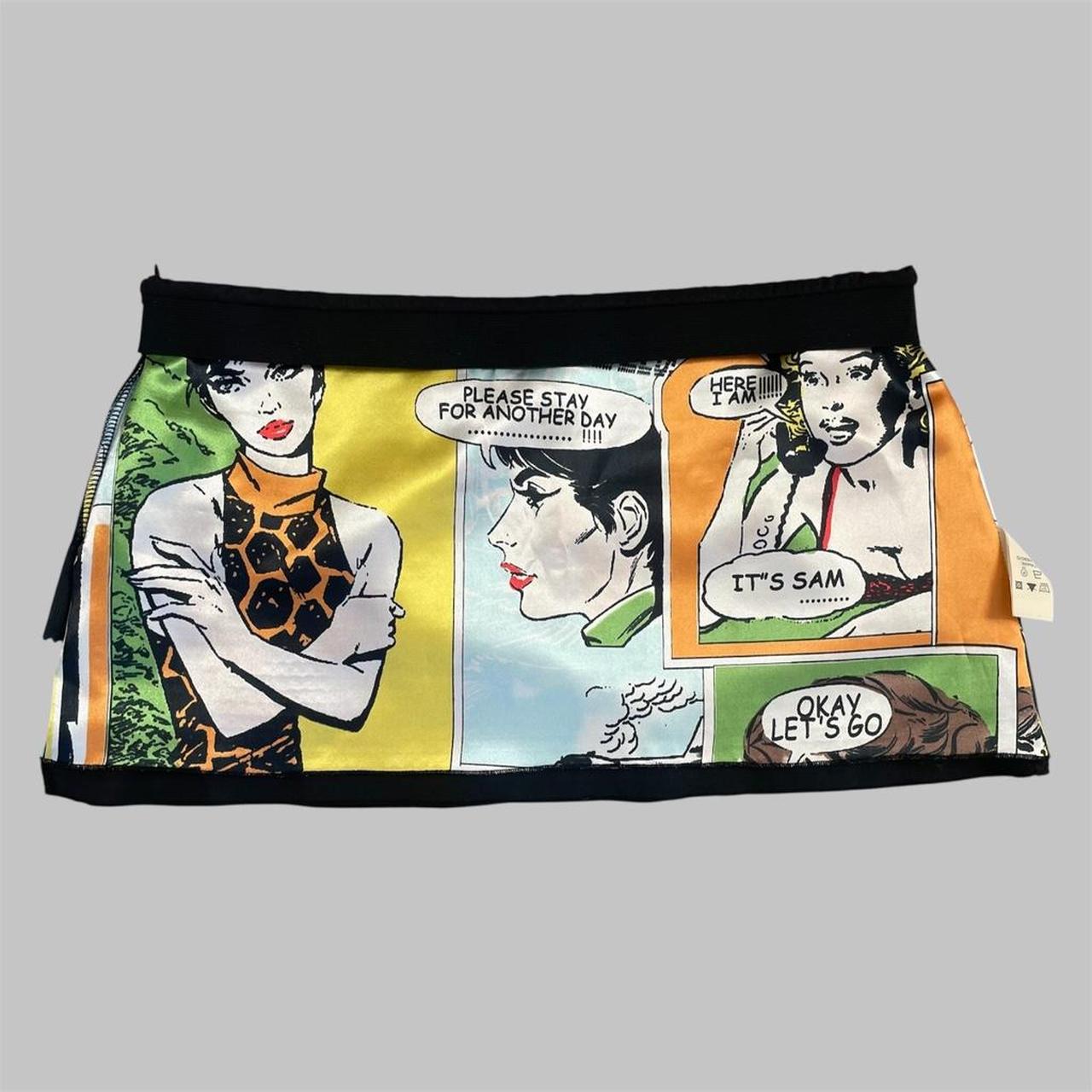 Black sequin italian micro skirt.