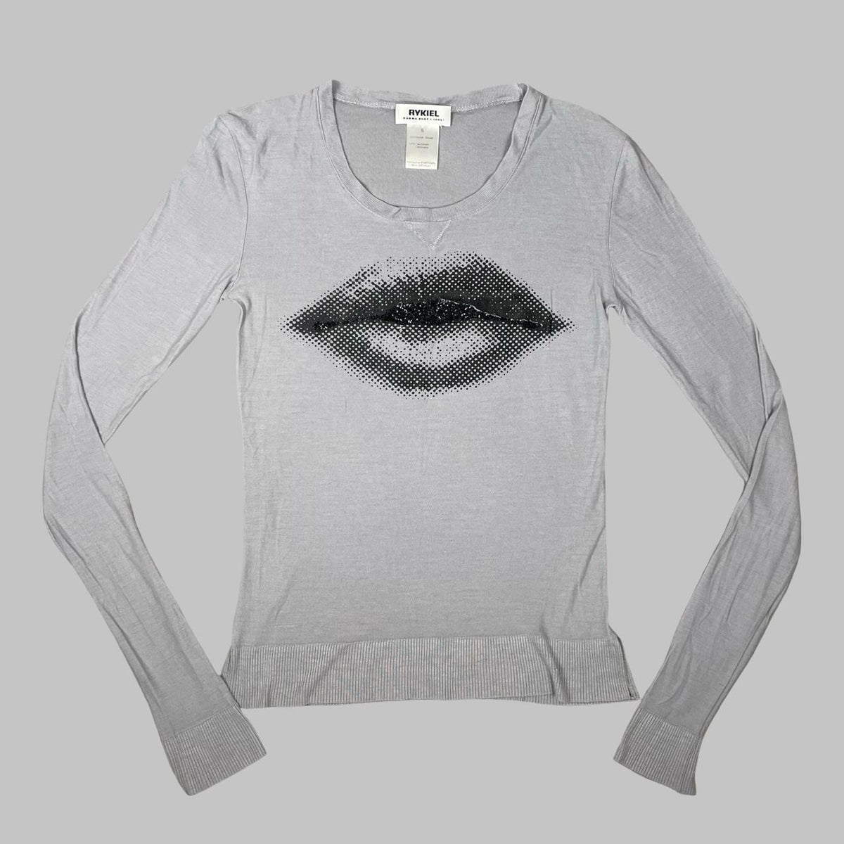 Grey top cashmere blend top from Sonia Rykiel.