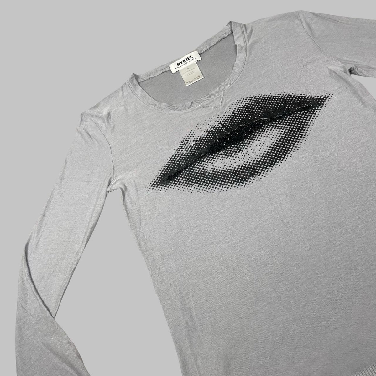 Grey top cashmere blend top from Sonia Rykiel.
