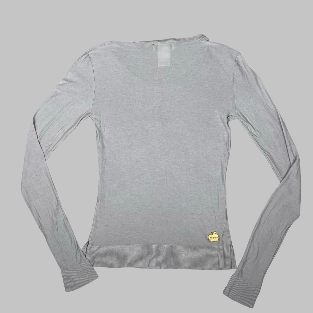 Grey top cashmere blend top from Sonia Rykiel.
