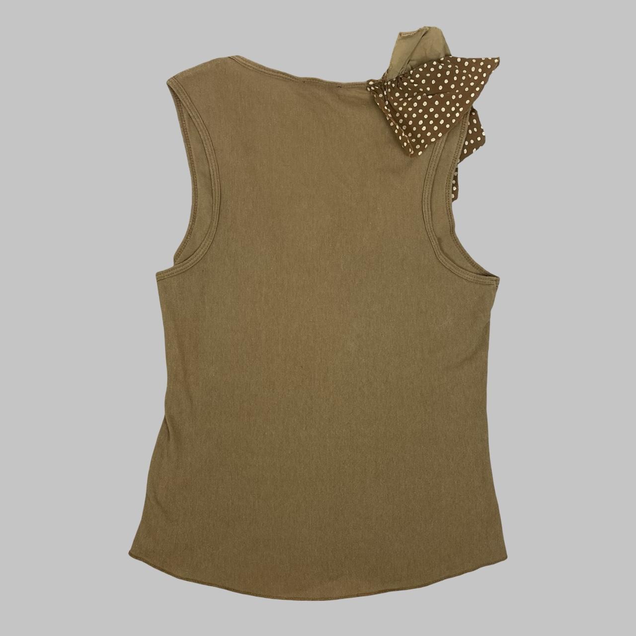 Beige mesh ruffle top IKKS.