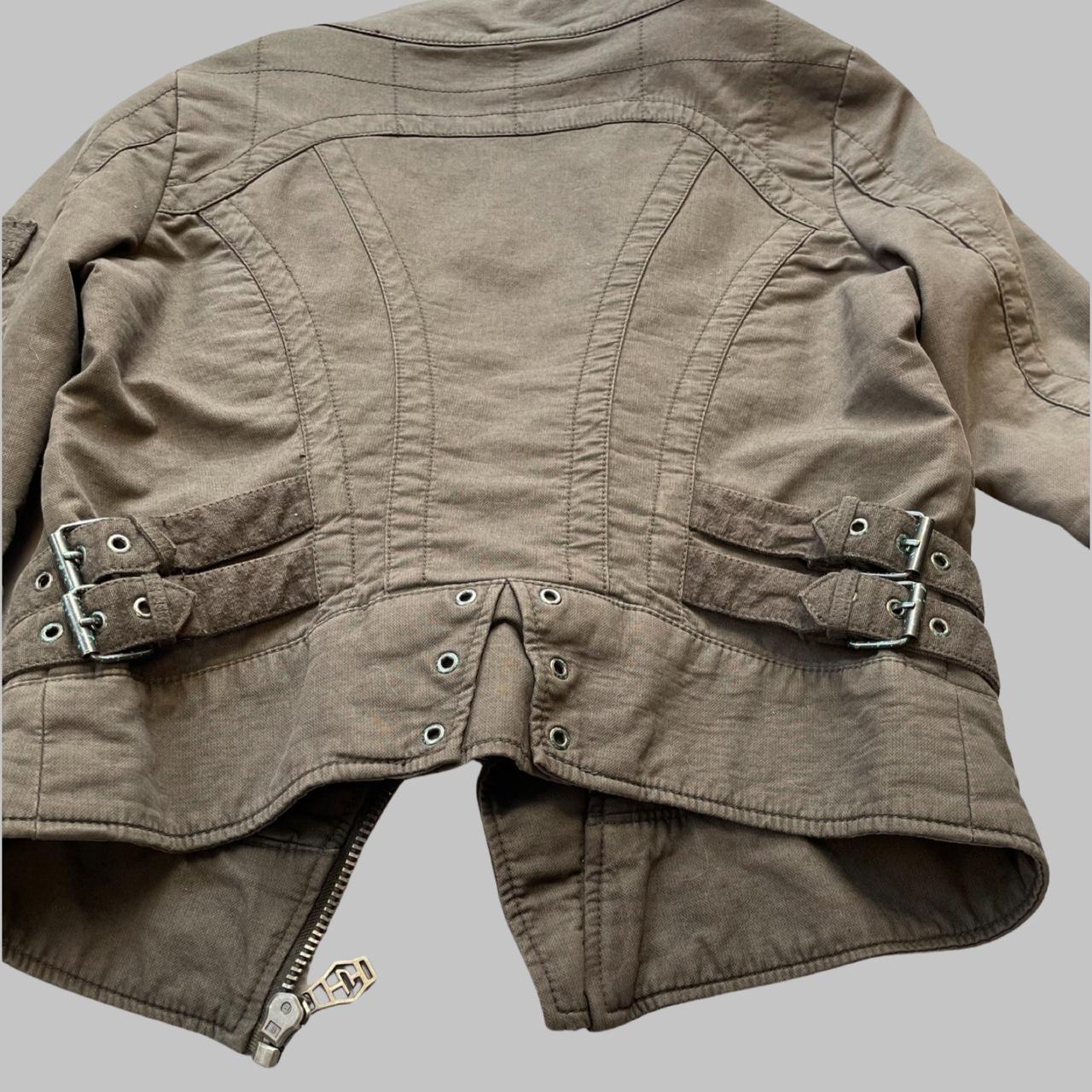 Diesel khaki biker cargo jacket