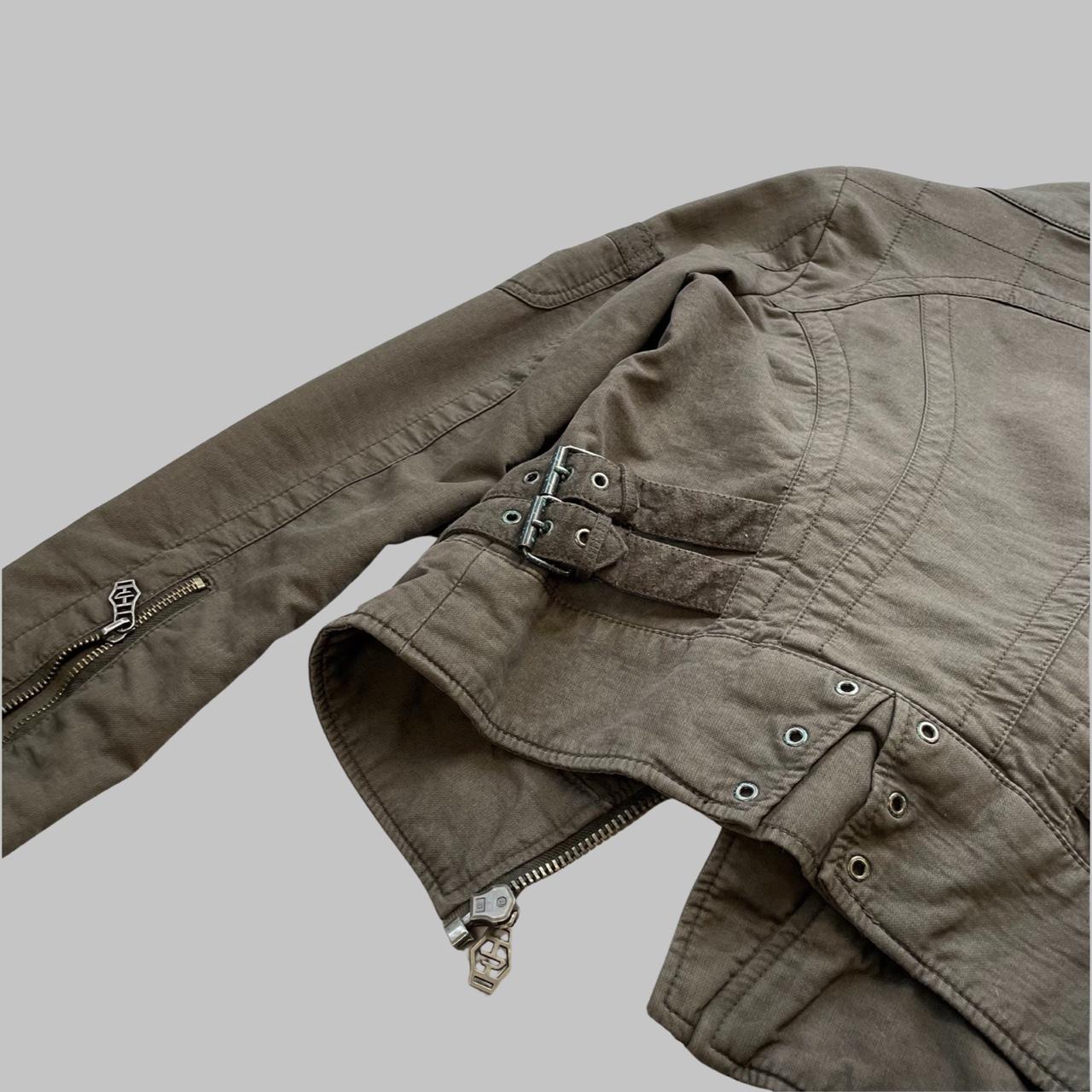 Diesel khaki biker cargo jacket