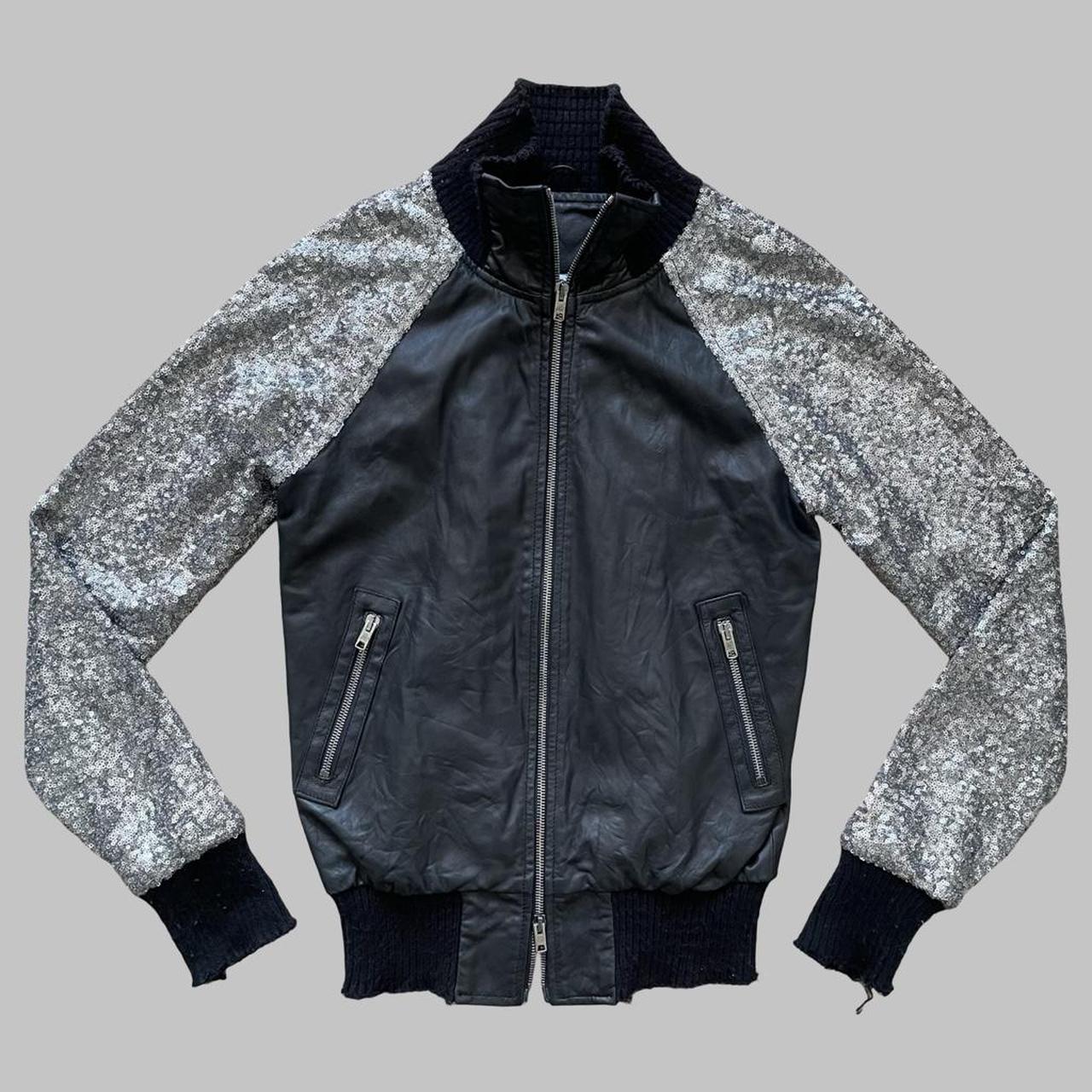 Giorgio Brato archive leather bomber jacket.