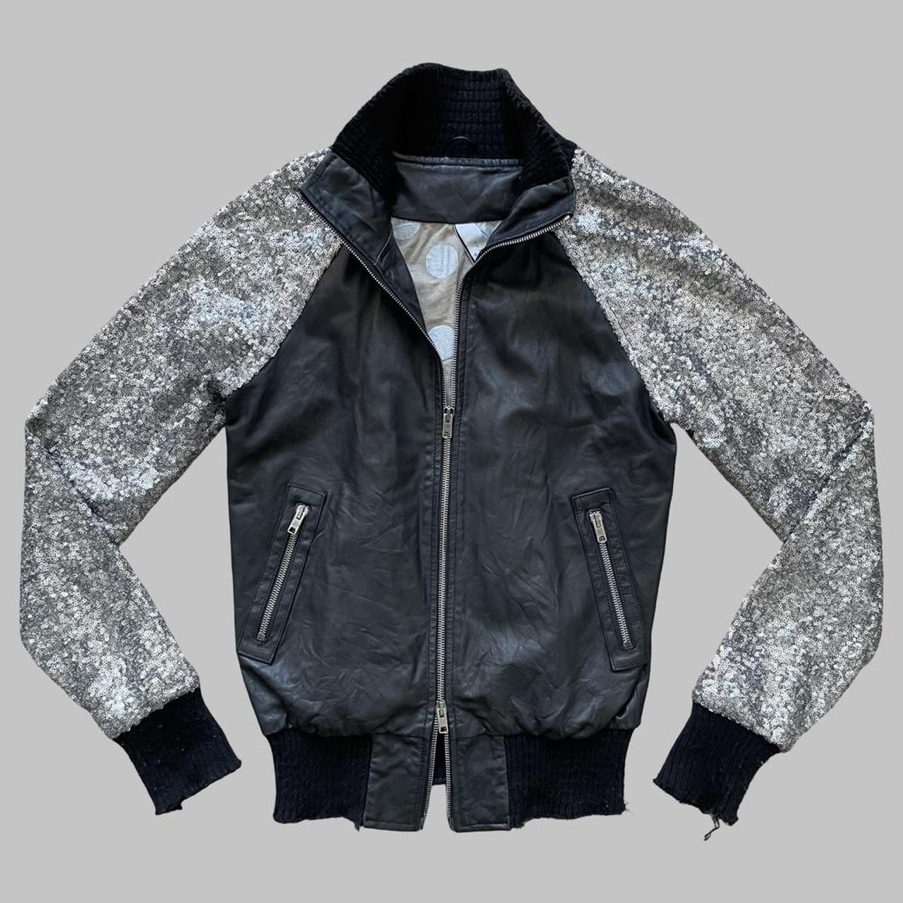 Giorgio Brato archive leather bomber jacket.