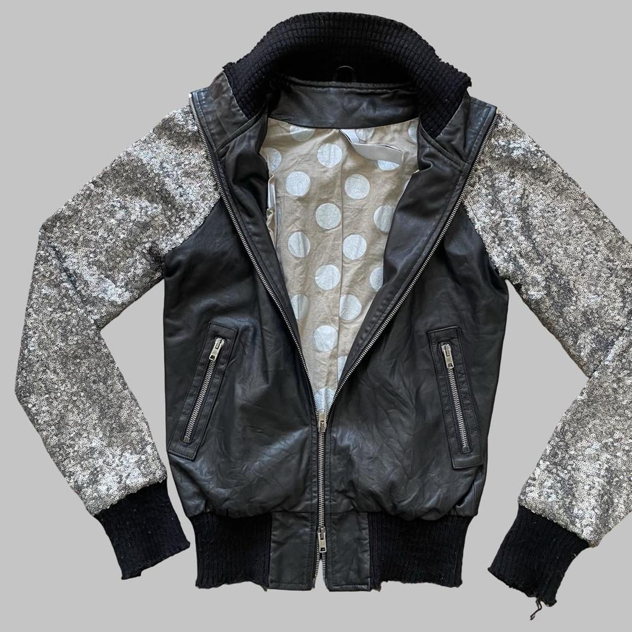 Giorgio Brato archive leather bomber jacket.