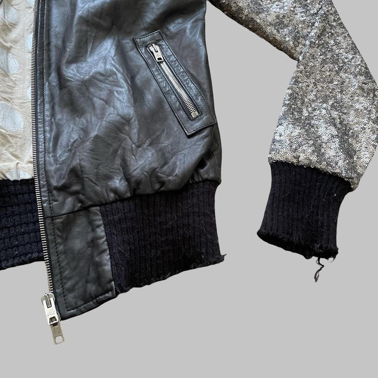 Giorgio Brato archive leather bomber jacket.