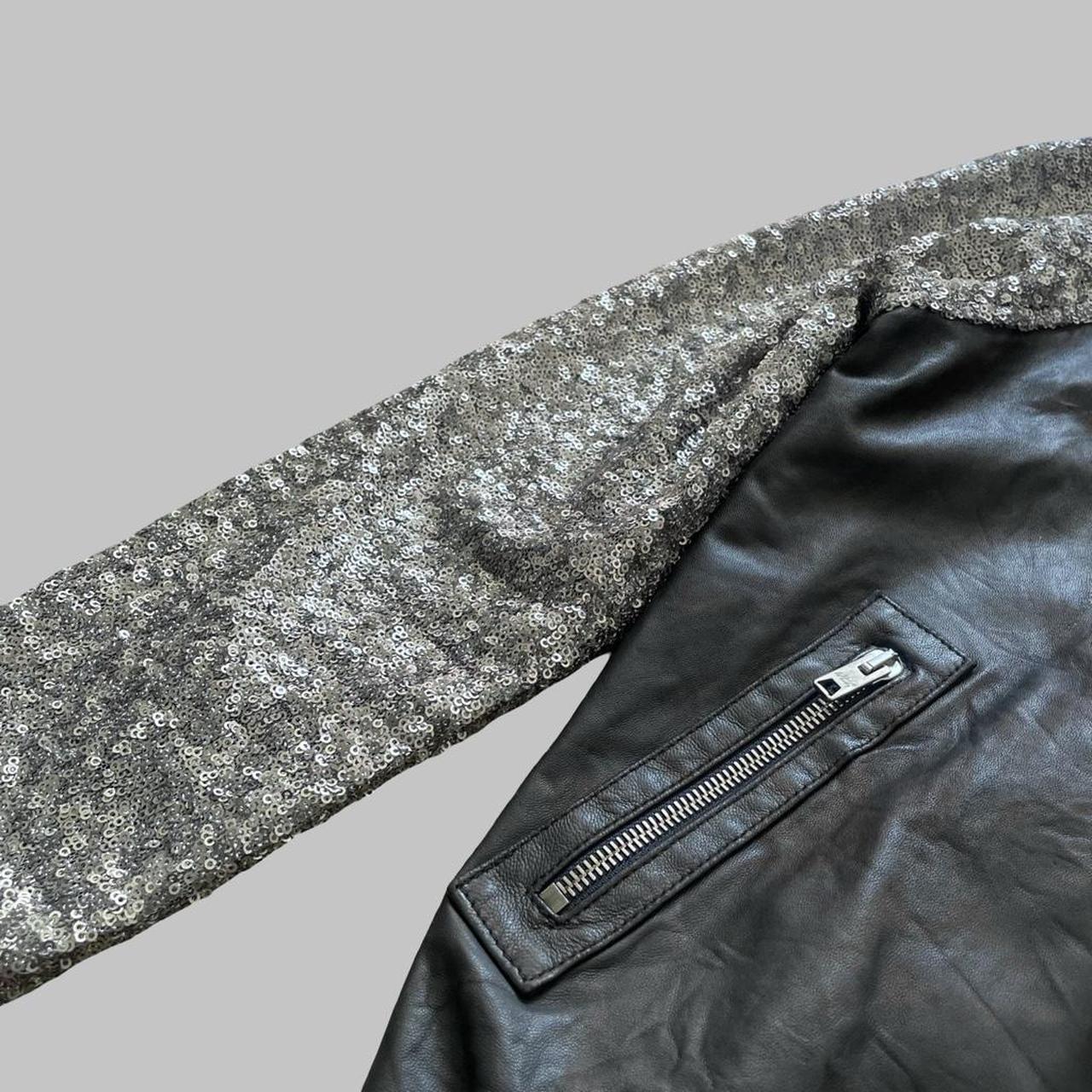 Giorgio Brato archive leather bomber jacket.