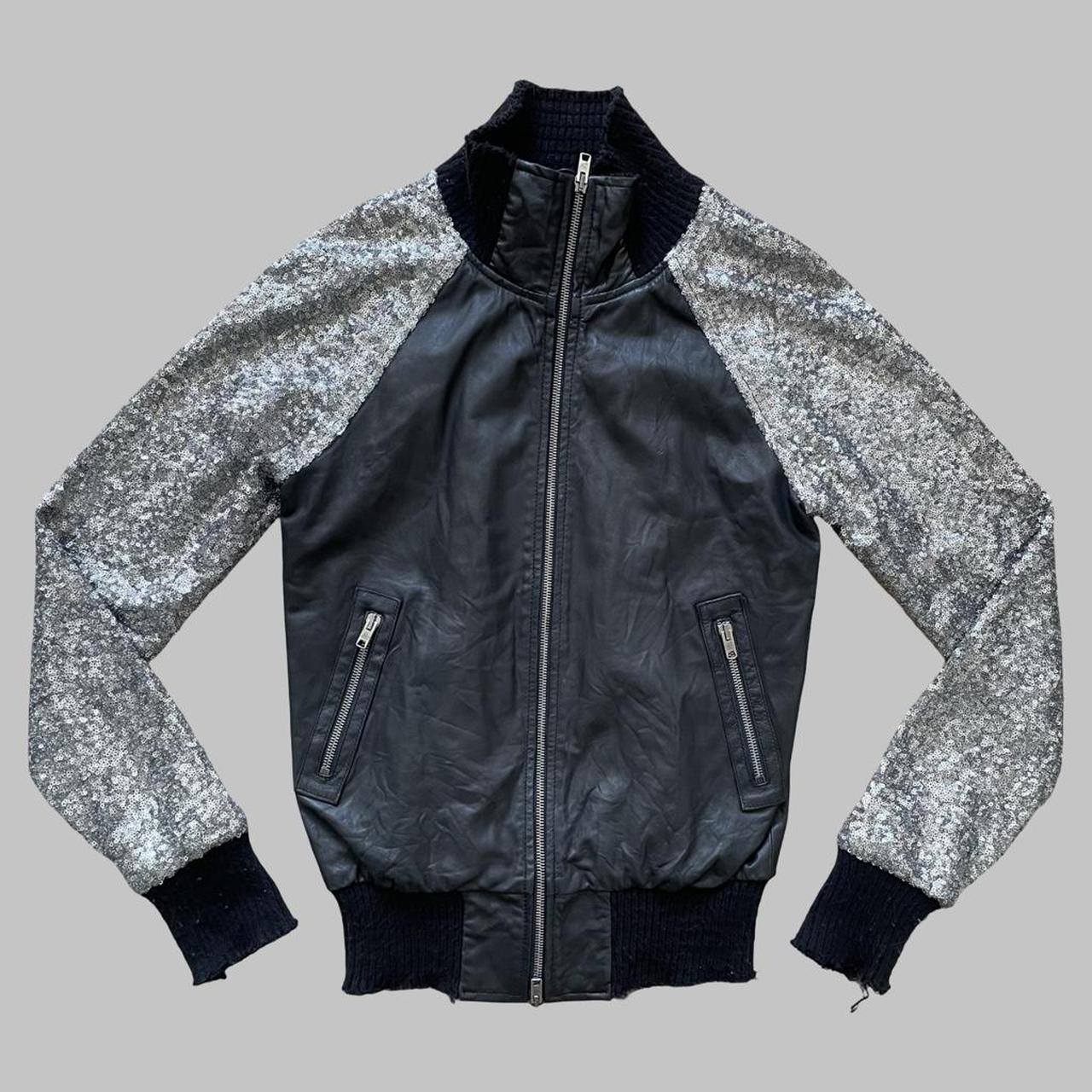Giorgio Brato archive leather bomber jacket.