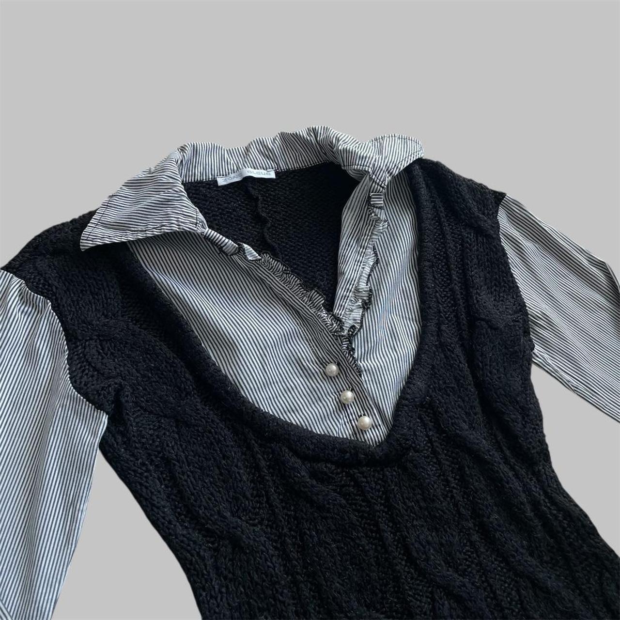 SOLD - Milkmaid Zone Bleue top.