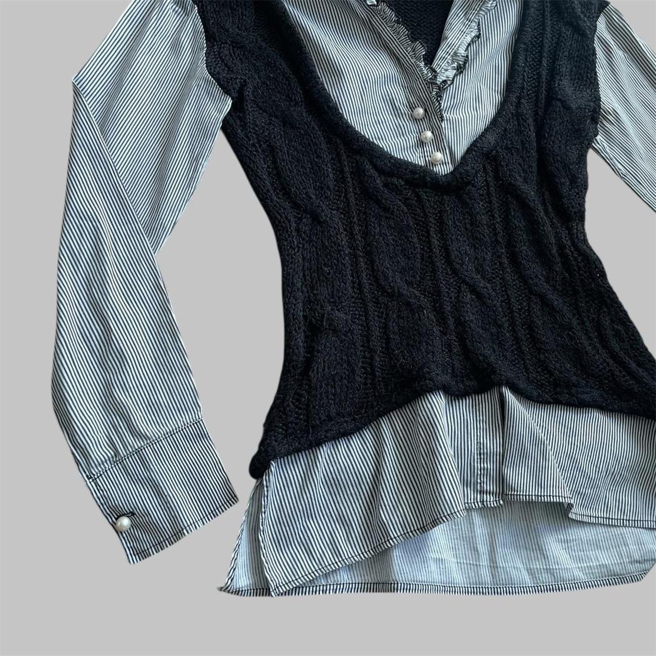 SOLD - Milkmaid Zone Bleue top.